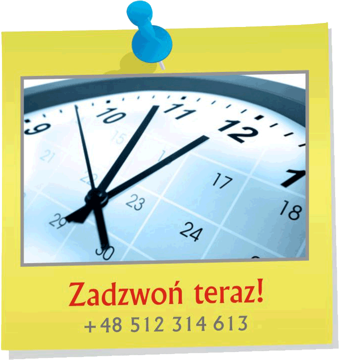 Zegar kartka